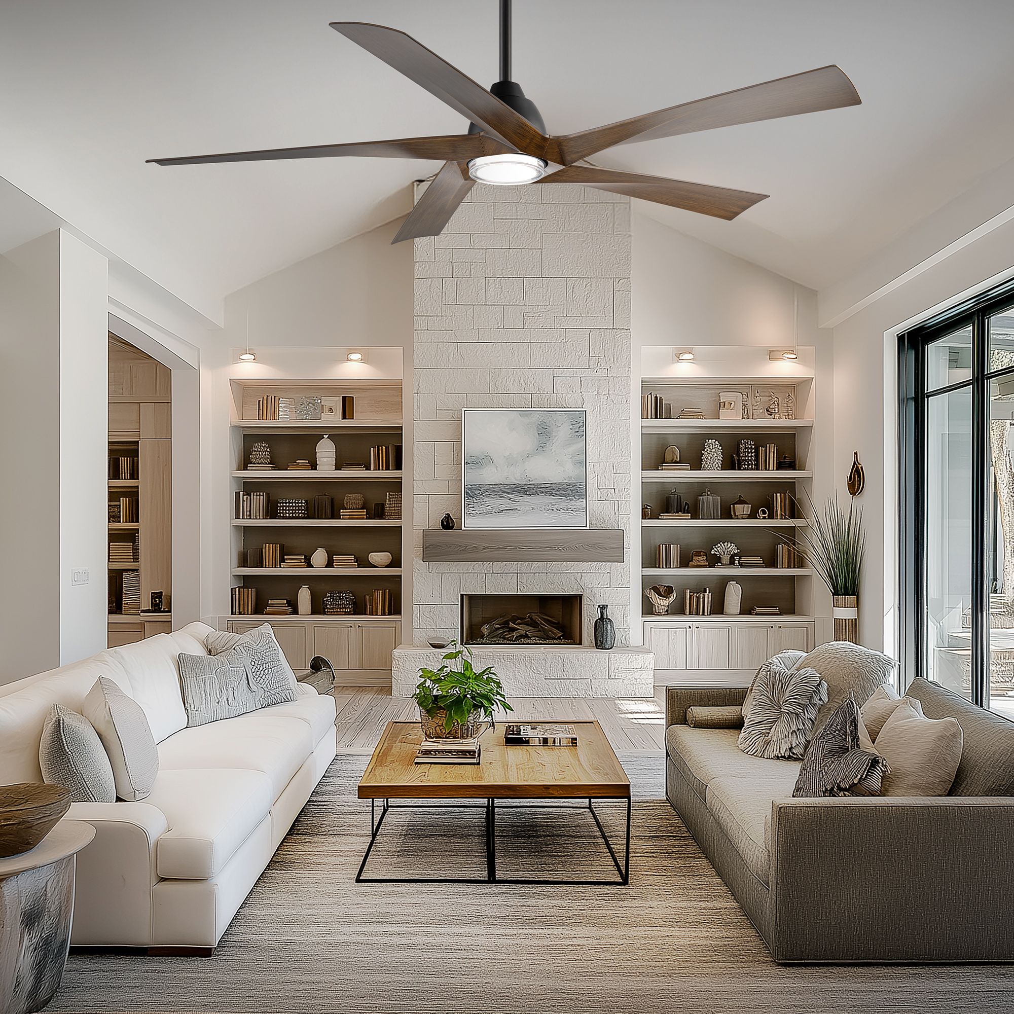 60" WAC Zeke Matte White 4CCT LED Wet Ra