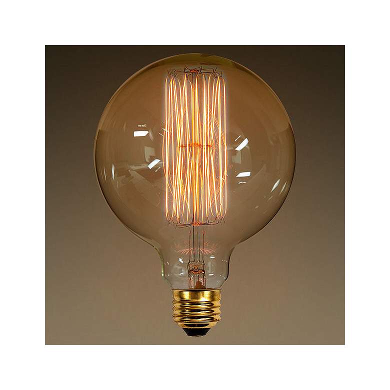 60 Watt Amber Decorative G40 Edison Style Bulb