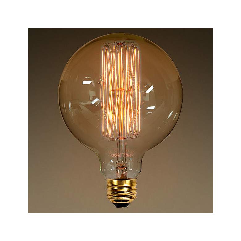 Image 1 60 Watt Amber Decorative G40 Edison Style Bulb