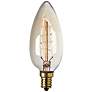 60 Watt Edison Style Candelabra Base Amber Light Bulb