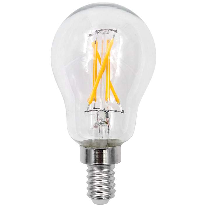 60 Equivalent Clear 5.5W LED Dimmable E12 Base A15 Bulb - #64H62 | Lamps Plus
