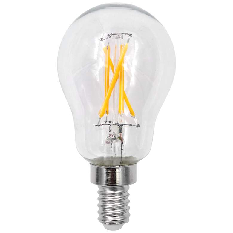 Image 1 60 Watt Equivalent Clear 5.5W LED Dimmable E12 Base A15 Bulb