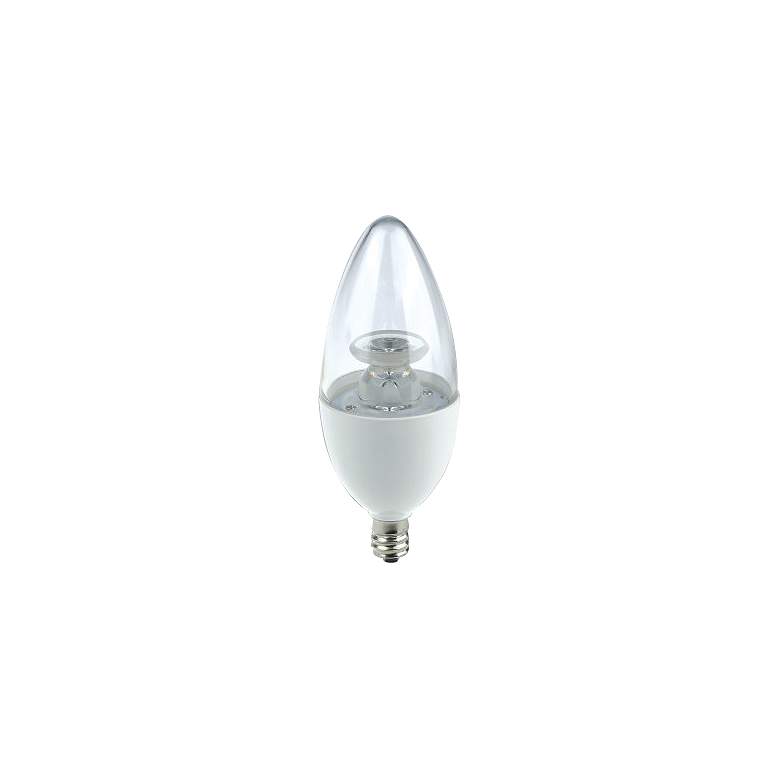 Image 1 60 Watt Equivalent EcoStar Clear 7W LED Dimmable Candelabra