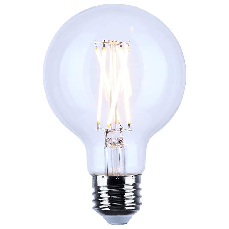 Image 2 60 Watt Equivalent Satco Clear 6W LED Dimmable Standard Bulb more views