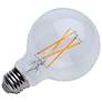 3_60 Watt Equivalent Satco Clear 6W LED Dimmable Standard Bulb more views