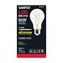 3_60 Watt Equivalent Satco Clear 8W 2700K LED Dimmable E26 A19 more views
