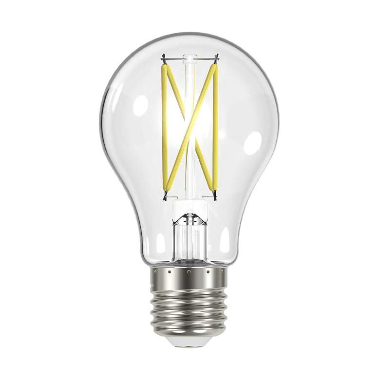 Image 1 60 Watt Equivalent Satco Clear 8W 5000K LED Dimmable E26 A19
