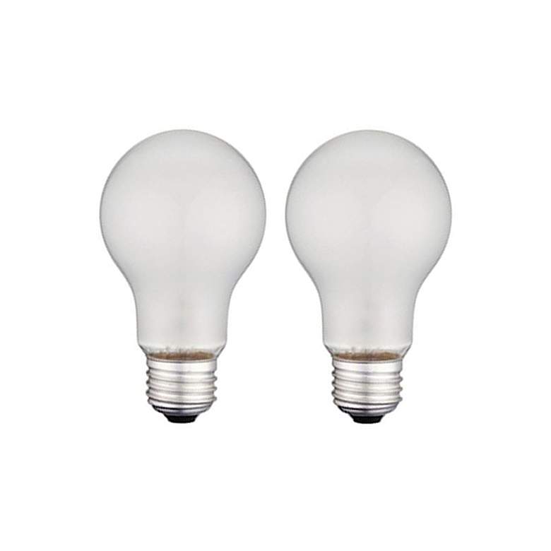 Image 1 60 Watt Frosted A19 Vibration-Resistant Light Bulb 2-Pack