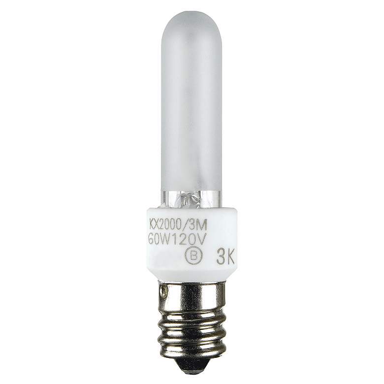 Image 1 60-Watt Krypton/Xenon Frosted Candelabra Base Light Bulb