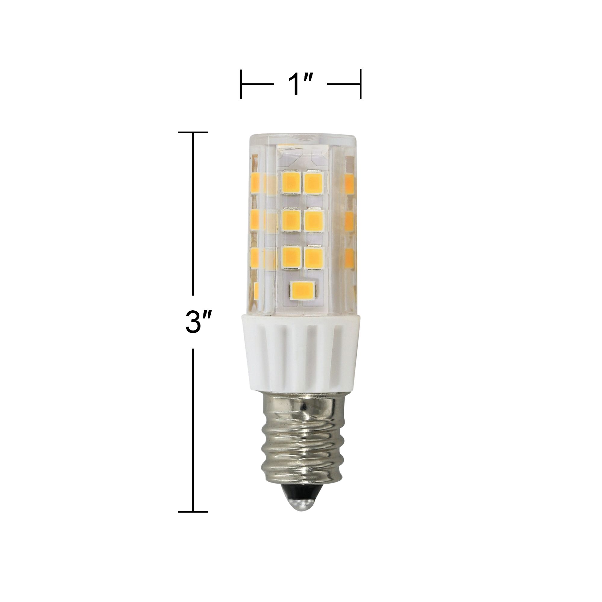 Image 2 60 Watt Replacement Clear 5 Watt 5000K LED E12 Minican Bulb more views