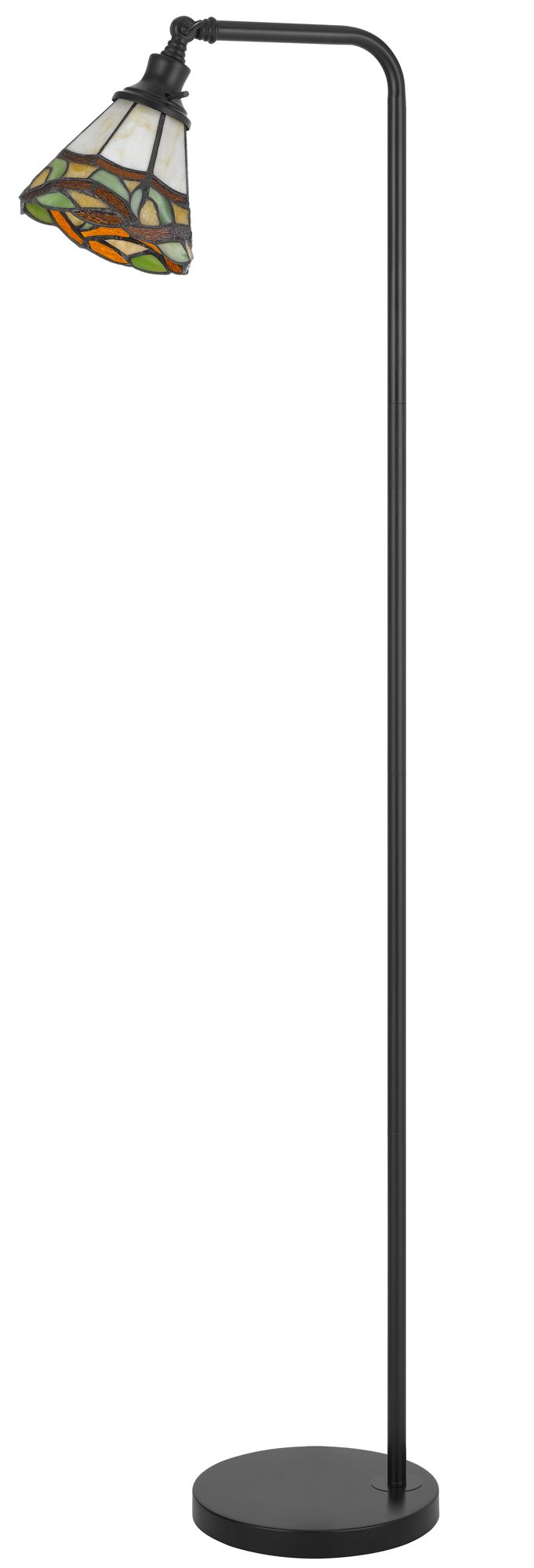 Image 2 60 Watt Vittorio Downbridge Metal Tiffany Floor Lamp more views