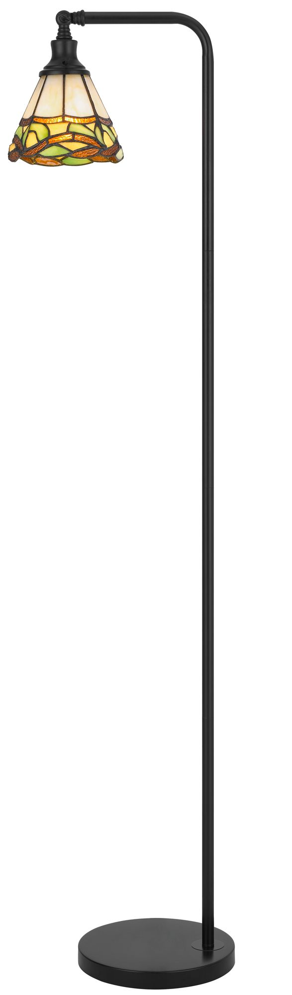 Image 3 60 Watt Vittorio Downbridge Metal Tiffany Floor Lamp more views