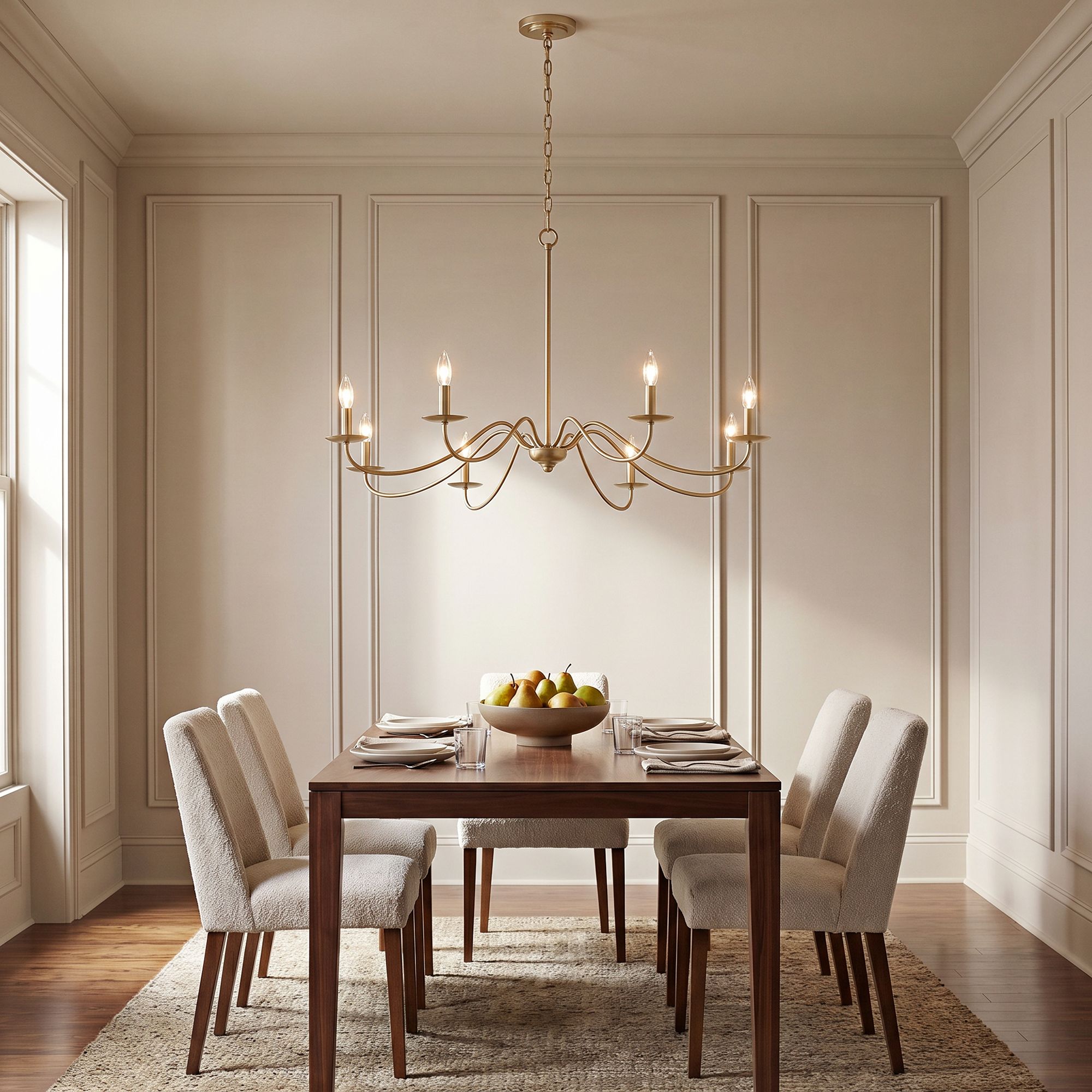 Image 1 Franklin Iron Marinec 42" Soft Gold 8-Light Candelabra Chandelier in scene
