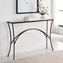 1_Uttermost Alayna 48" Wide Black Rectangular Console Table in scene