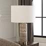 1_Uttermost Cortado Honed Travertine Accent Table Lamp in scene