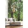 1_Easton 16 1/2" Wide Rubbed Brass 8-Light Chandelier in scene