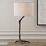 1_Uttermost Perch Warm Bronze Bird Leg Table Lamp in scene