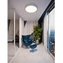 1_Bailey 24" Wide Satin Nickel Round LED Ceiling Light in scene