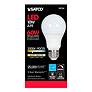 Thumbnail3 of 60W Equivalent 10W LED Dimmable E26 3000K White A19 Light Bulb by Satco more views