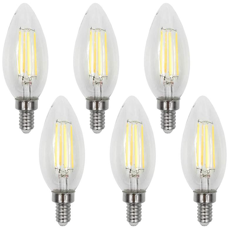 Image 1 60W Equivalent 5.5W LED Torpedo E12 Filament JA8 6-Pack