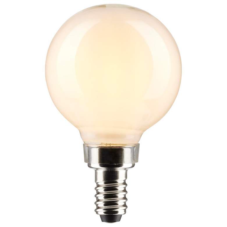 Image 2 60W Equivalent 5.5W White Dimmable LED Globe Candelabra Bulb by Satco more views