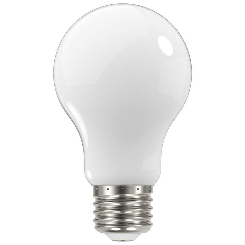 Image 1 60W Equivalent 5W LED Dimmable E26 3000K White A19 Light Bulb by Satco