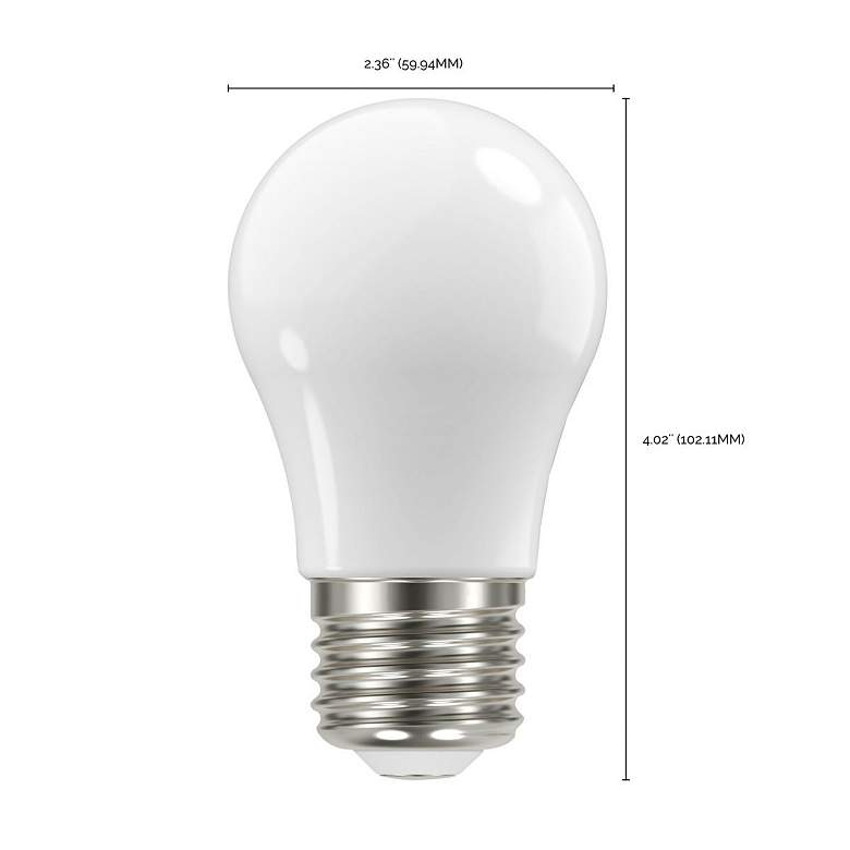 Image 6 60W Equivalent 5W LED Dimmable E26 3000K White A19 Light Bulb by Satco more views