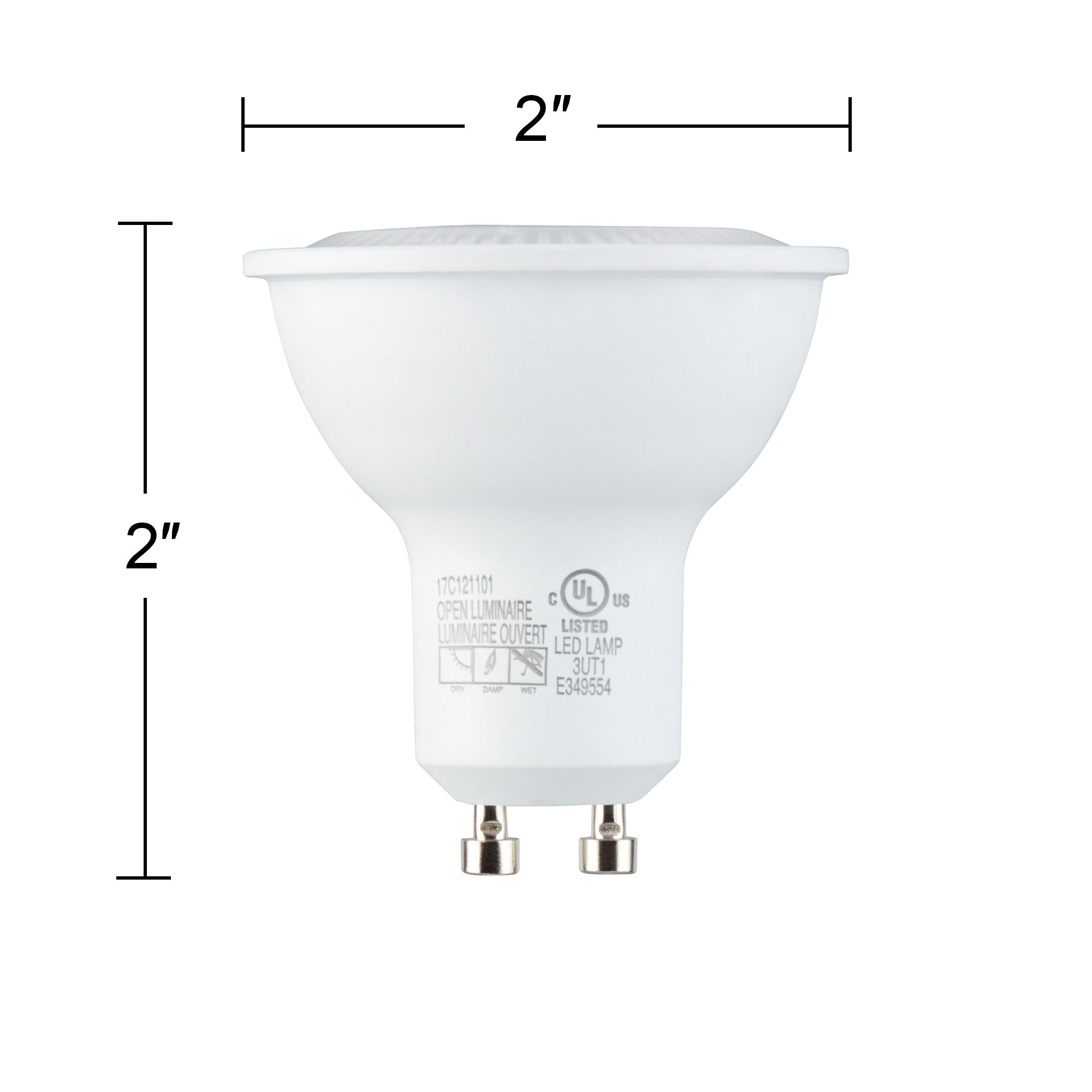 Image 5 60W Equivalent 6.5W 3000K LED Dimmable GU10 MR16 Light Bulb more views