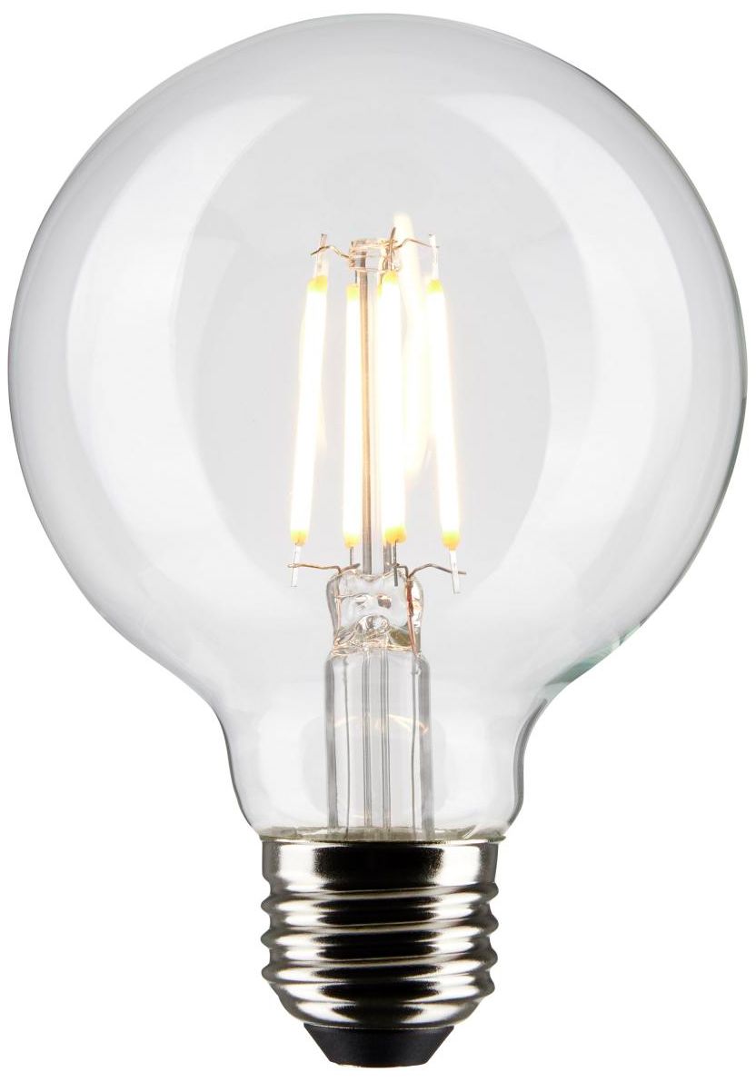 Image 2 60W Equivalent 6W 2700K Dimmable Clear G25 Globe Bulb by Satco Pack of 6 more views