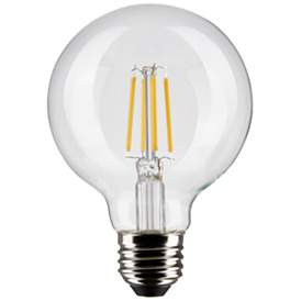 Image2 of 60W Equivalent 6W 2700K Dimmable Clear G25 Globe Standard Bulb by Satco