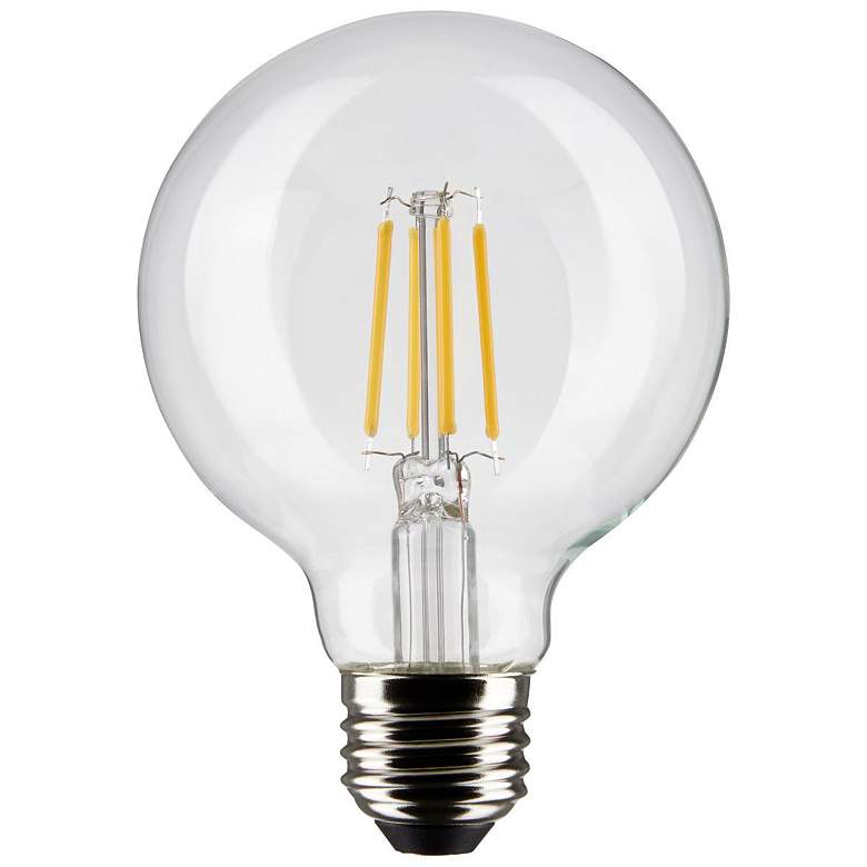 Image 2 60W Equivalent 6W 2700K Dimmable Clear G25 Globe Standard Bulb by Satco