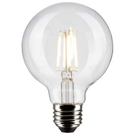 Image3 of 60W Equivalent 6W 2700K Dimmable Clear G25 Globe Standard Bulb by Satco more views