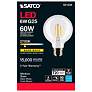 60W Equivalent 6W 2700K Dimmable Clear G25 Globe Standard Bulb by Satco in scene