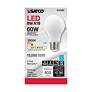 Thumbnail2 of 60W Equivalent 8.2W LED Dimmable E26 3000K White A19 Light Bulb by Satco more views