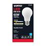Thumbnail3 of 60W Equivalent 8.2W LED Dimmable E26 3000K White A19 Light Bulb by Satco more views