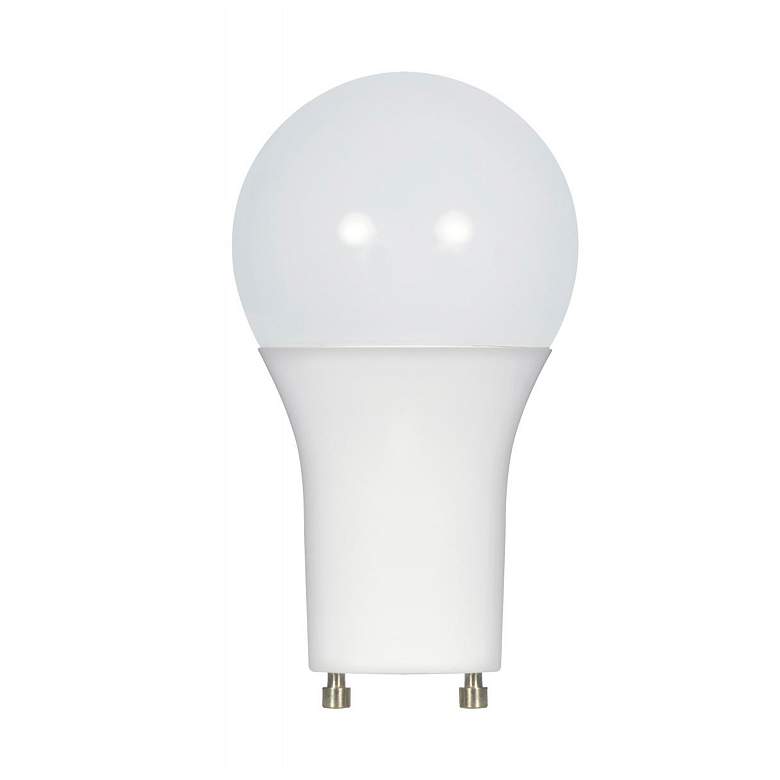 Image 1 60W Equivalent 9.8W GU24 Base White Glass Type-A Dimmable LED Bulb by Satco