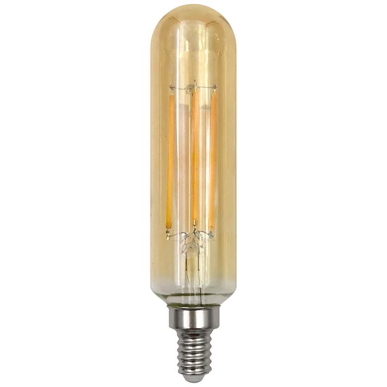Image 1 60W Equivalent Amber 5.5W LED Dimmable E12 Base Bulb