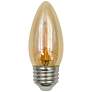 60W Equivalent Amber 5.5W LED Dimmable Torpedo Bulb