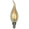 60W Equivalent Amber 6W LED Dimmable Flame Tip Candelabra