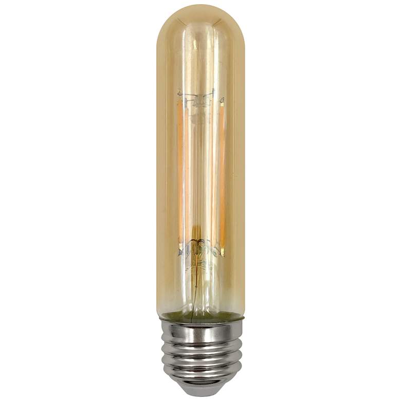 Image 1 60W Equivalent Amber 6W LED Dimmable Standard T10 Bulb