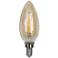 60W Equivalent Amber 6W LED Dimmable Torpedo Tip Candelabra by Tesler