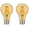60W Equivalent Amber 7W LED Dimmable Standard A19 2-Pack