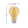 60W Equivalent Amber 7W LED Dimmable Standard A19 2-Pack