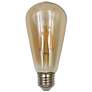 60W Equivalent Amber 7W LED Dimmable Standard Edison Bulb by Tesler