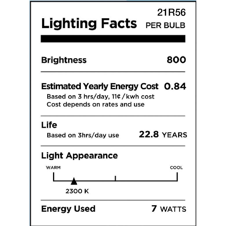 Image 2 60W Equivalent Amber 7W LED Dimmable Standard Edison Bulb by Tesler more views