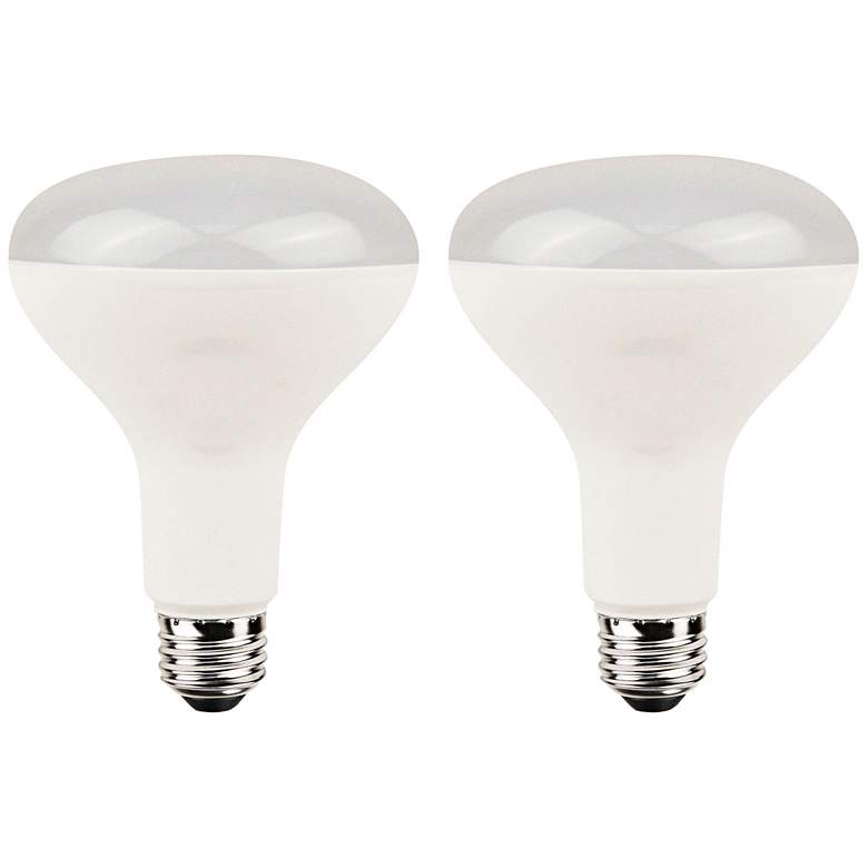 Image 1 60W Equivalent Bioluz Frosted 8W LED Dimmable BR30 2-Pack