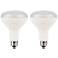 60W Equivalent Bioluz Frosted 8W LED Dimmable BR30 2-Pack
