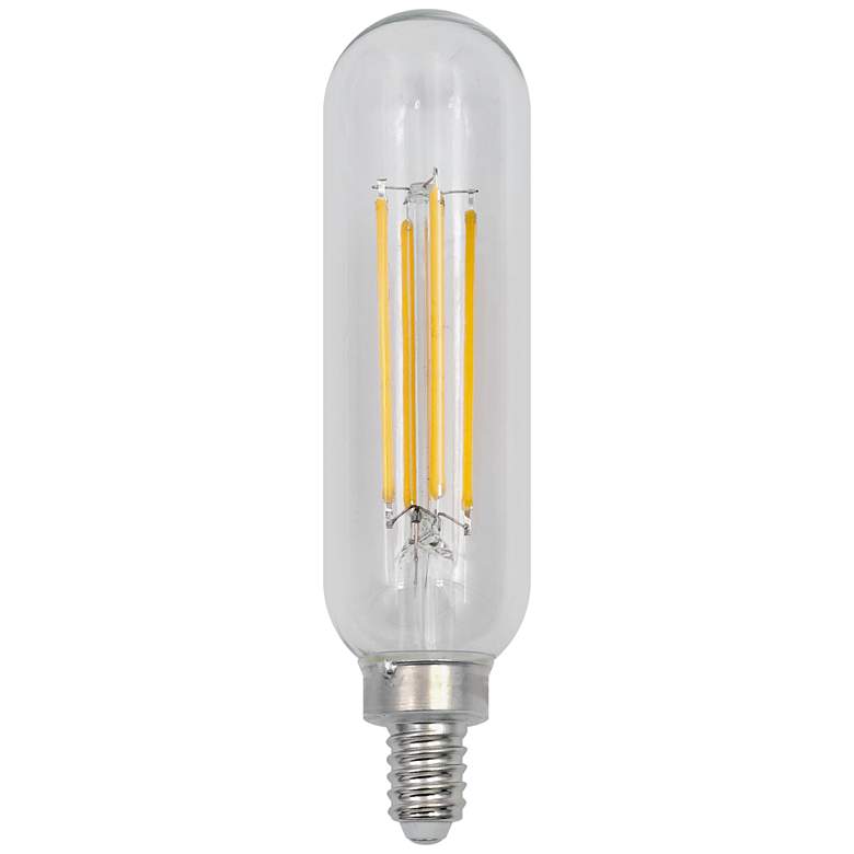 Image 1 60W Equivalent Clear 5.5W LED Dimmable E12 Base T10 Bulb by Tesler