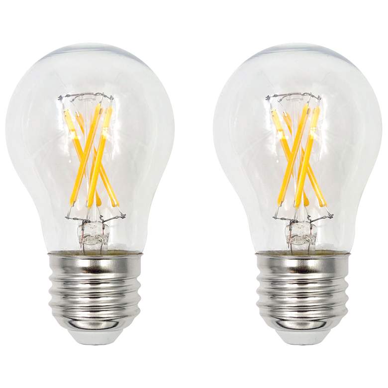 60W Equivalent Clear 5.5W LED Dimmable E26 A15 Bulb Set of 2