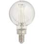 1_60W Equivalent Clear 5.5W LED Dimmable Filament G16.5 2-Pack